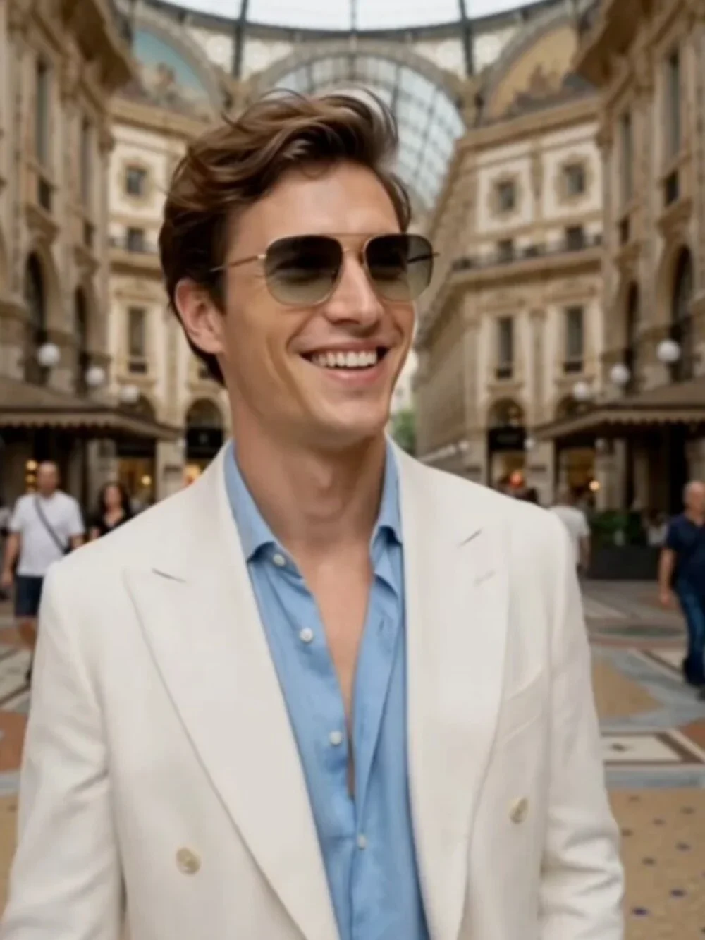Clooney, Brosnan, Damon, Jon Bon Jovi's Fav~ OLIVER PEOPLES CLIFTON SUN MSRP$597